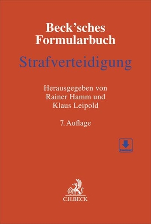 Hamm, Rainer / Klaus Leipold (Hrsg.). Beck'sches Formularbuch Strafverteidigung. C.H. Beck, 2026.