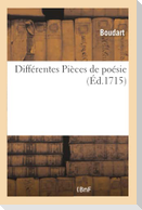 Différentes Pièces de poésie