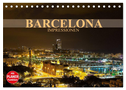 Barcelona Impressionen (Tischkalender 2024 DIN A5 quer), CALVENDO Monatskalender