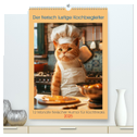 Der tierisch lustige Kochbegleiter (hochwertiger Premium Wandkalender 2025 DIN A2 hoch), Kunstdruck in Hochglanz