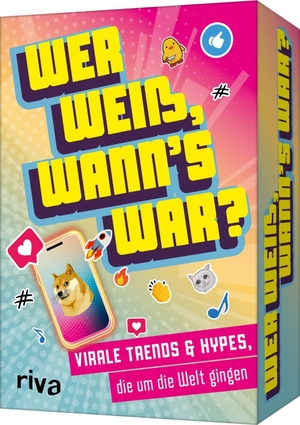 Hegemann, Emma. Wer weiß, wann's war?: Virale Trends & Hypes, die um die Welt gingen - Einfaches Spielprinzip, stundenlanger Spaß. Witziges, nostalgisches Partyspiel für Geburtstag oder Weihnachten. riva Verlag, 2026.