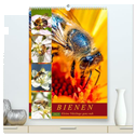 BIENEN - Kleine Nützlinge ganz nah (hochwertiger Premium Wandkalender 2025 DIN A2 hoch), Kunstdruck in Hochglanz