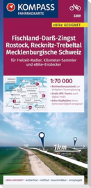 KOMPASS Fahrradkarte 3369 Fischland-Darß-Zingst, Rostock, Recknitz-Trebeltal, Mecklenburgische Schweiz 1:70.000