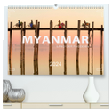 MYANMAR - Land der Pagoden (hochwertiger Premium Wandkalender 2024 DIN A2 quer), Kunstdruck in Hochglanz