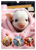 Glücksschweinchen (Wandkalender 2024 DIN A4 hoch), CALVENDO Monatskalender