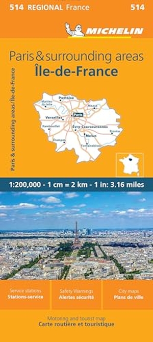 Michelin Ile de France - Straßen- und Tourismuskarte 1:200.000. Michelin Editions, 2023.