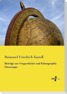 Beiträge zur Vorgeschichte und Ethnographie Osteuropas