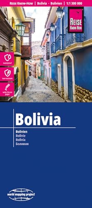 Reise Know-How Landkarte Bolivien / Bolivia (1:1.300.000) - reiß- und wasserfest (world mapping project). Reise Know-How Rump GmbH, 2026.