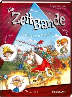 Schreuder, Benjamin. Die ZeitBande. Band 2. Ritterturnier in Flammen. Tessloff Verlag, 2024.