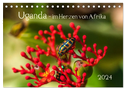 Uganda - im Herzen von Afrika (Tischkalender 2024 DIN A5 quer), CALVENDO Monatskalender