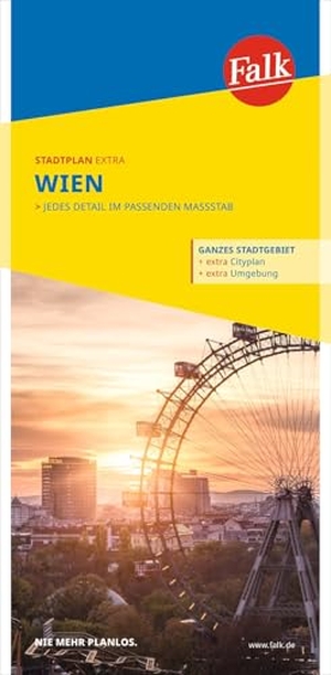 Falk Stadtplan Extra Wien 1:21.500. Mairdumont, 2023.