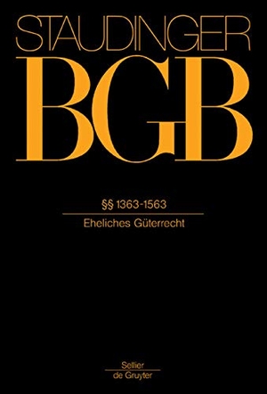 Staudinger, Julius von. Kommentar zum Bürgerlichen Gesetzbuch. 14. Bearbeitung. §§ 1363-1563. Walter de Gruyter, 2005.