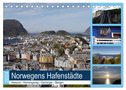 Norwegens Hafenstädte - Alesund - Honningsvag - Geiranger - Bergen (Tischkalender 2024 DIN A5 quer), CALVENDO Monatskalender
