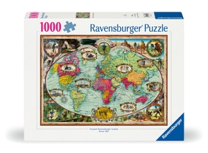 Erwachsenenpuzzle 1000 Teile - Mit Fahrrad um die Welt. Ravensburger Spieleverlag, 2024.