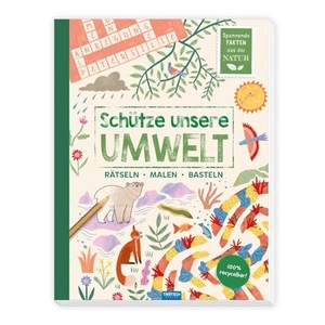 Trötsch Verlag GmbH & Co. KG (Hrsg.). TRÖTSCH - Beschäftigungsbuch "Schütze unsere Umwelt-Tiere" | Recyclebares Kinderbuch mit Rätseln, Malvorlagen und Bastelideen. Kinderbuch mit spannendem Wissen über den Naturschutz | Ab 5 Jahren - Malbuch Beschäftigungsbuch Bastelbuch. Trötsch Verlag GmbH, 2024.