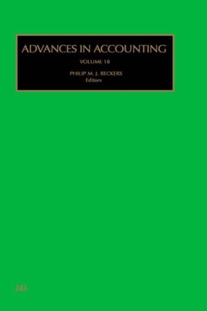 Reckers, P. M. J.. Advances in Accounting. Elsevier BV, 2001.