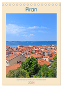 Piran, Sloweniens Perle am Mittelmeer (Tischkalender 2024 DIN A5 hoch), CALVENDO Monatskalender