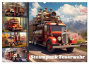Steampunk Feuerwehr (Wandkalender 2024 DIN A2 quer), CALVENDO Monatskalender
