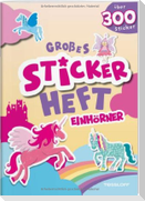 Großes Stickerheft. Einhörner
