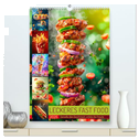 Leckeres Fast Food (hochwertiger Premium Wandkalender 2025 DIN A2 hoch), Kunstdruck in Hochglanz