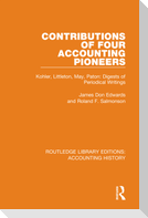 Contributions of Four Accounting Pioneers