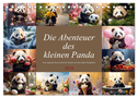 Die Abenteuer des kleinen Panda (Tischkalender 2024 DIN A5 quer), CALVENDO Monatskalender