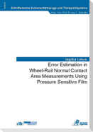 Error Estimation in Wheel-Rail Normal Contact Area Measurements Using Pressure Sensitive Film