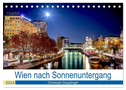 Wien nach Sonnenuntergang (Tischkalender 2024 DIN A5 quer), CALVENDO Monatskalender