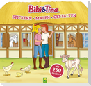 Bibi & Tina - Stickern, Malen, Gestalten. Mit 250 Stickern