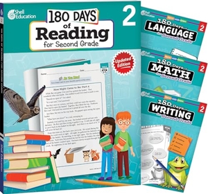 Multiple Authors / Dugan, Christine et al. 180 Days(r) Reading, Math, Writing, & Language for Grade 2: 4-Book Set - Practice, Assess, Diagnose. Shell Education Pub, 2015.