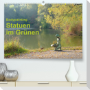 Bodypainting Statuen im GrünenCH-Version  (Premium, hochwertiger DIN A2 Wandkalender 2022, Kunstdruck in Hochglanz)