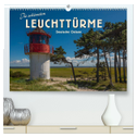 Die schönsten Leuchttürme - Deutsche Ostsee (hochwertiger Premium Wandkalender 2025 DIN A2 quer), Kunstdruck in Hochglanz