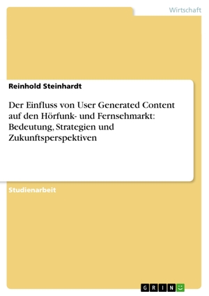 Steinhardt, Reinhold. Der Einfluss von User Genera