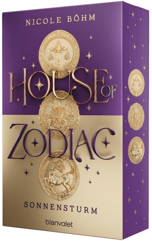 Böhm, Nicole. House of Zodiac - Sonnensturm - Roman - Die epische Romantasy über die Magie der Sternzeichen! Mit Farbschnitt in limitierter Auflage!. Blanvalet Taschenbuchverl, 2026.