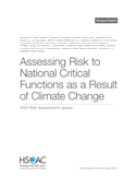 Assessing Risk to National Critical Functions as a Result of Climate Change