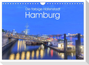 Die farbige Hafenstadt Hamburg (Wandkalender 2024 DIN A4 quer), CALVENDO Monatskalender