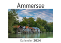 Ammersee (Wandkalender 2024, Kalender DIN A4 quer, Monatskalender im Querformat mit Kalendarium, Das perfekte Geschenk)