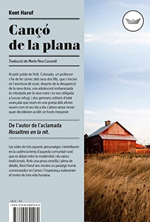 Haruf, Kent. Cançó de la plana. Edicions del Periscopi SL, 2017.