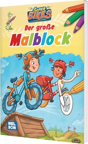 SUPERBIKES Der große Malblock. Nelson Verlag, 2026.