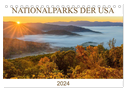 Nationalparks der USA (Tischkalender 2024 DIN A5 quer), CALVENDO Monatskalender
