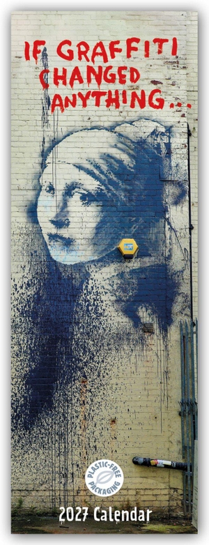 Carousel Calendar. Banksy - If Graffiti Changed Anything 2027 - Slimline-Kalender - Original Carousel Calendar [Mehrsprachig] [Kalender]. Browntrout Verlags GmbH, 2026.