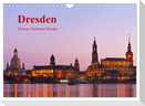Dresden-Saxony-Germany-Europe / UK-Version (Wall Calendar 2025 DIN A4 landscape), CALVENDO 12 Month Wall Calendar