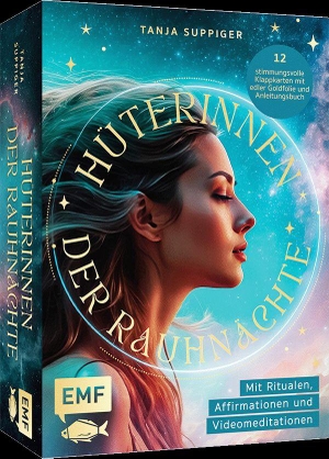 Suppiger, Tanja. Kartenset: Hüterinnen der Rauhnächte | mit Ritualen, Affirmationen und Videomeditationen - 12 stimmungsvolle Klappkarten mit Goldfolie & Anleitung. Edition Michael Fischer, 2026.