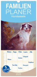Familienplaner 2025 - Hundeseele mit 5 Spalten (Wandkalender, 21 x 45 cm) CALVENDO