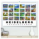 Heidelberg Fotocollagen (hochwertiger Premium Wandkalender 2024 DIN A2 quer), Kunstdruck in Hochglanz