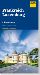 ADAC Länderkarte Frankreich, Luxemburg 1:700.000