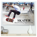 Skater. Skateboarding-Impressionen (hochwertiger Premium Wandkalender 2024 DIN A2 quer), Kunstdruck in Hochglanz
