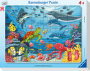 Ravensburger Kinderpuzzle - Unten im Meer - 30-48 Teile Rahmenpuzzle für Kinder ab 4 Jahren