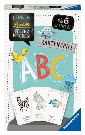 Odersky, Eva / Hannah Diehl. Lernen Lachen Selbermachen: Kartenspiel ABC. Ravensburger Spieleverlag, 2021.