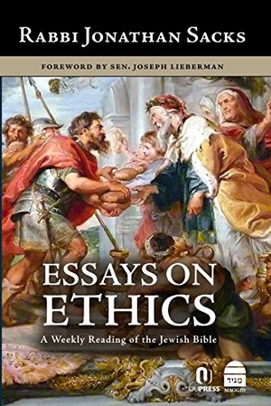 Sacks, Jonathan. Essays on Ethics. Maggid, 2016.